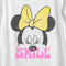 Women's Minnie Mouse Smile Portrait Scoop Neck