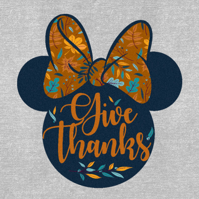 Women's Minnie Mouse Give Thanks Fall Silhouette T-Shirt