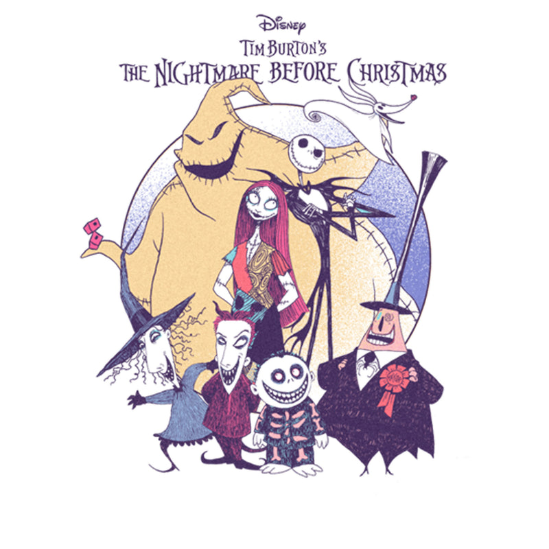 Women's The Nightmare Before Christmas Main Characters Portrait T-Shirt