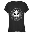 Junior's The Nightmare Before Christmas The Pumpkin King Face T-Shirt