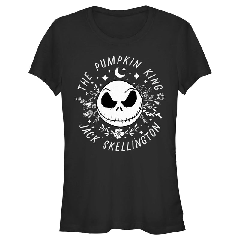 Junior's The Nightmare Before Christmas The Pumpkin King Face T-Shirt