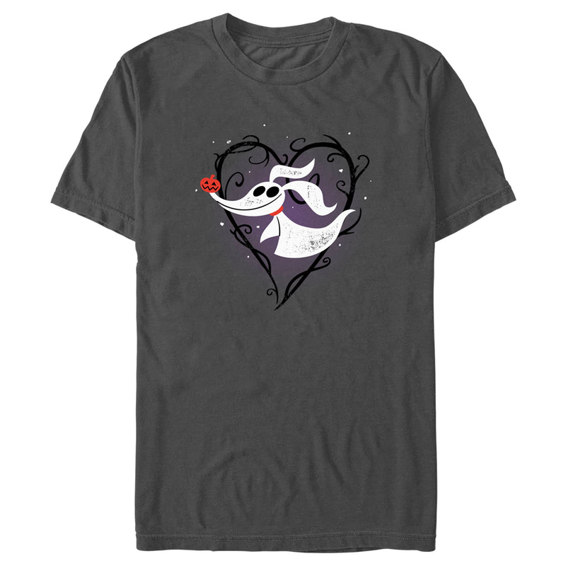 Men's The Nightmare Before Christmas Distressed Heart Zero T-Shirt