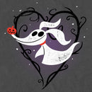 Men's The Nightmare Before Christmas Distressed Heart Zero T-Shirt