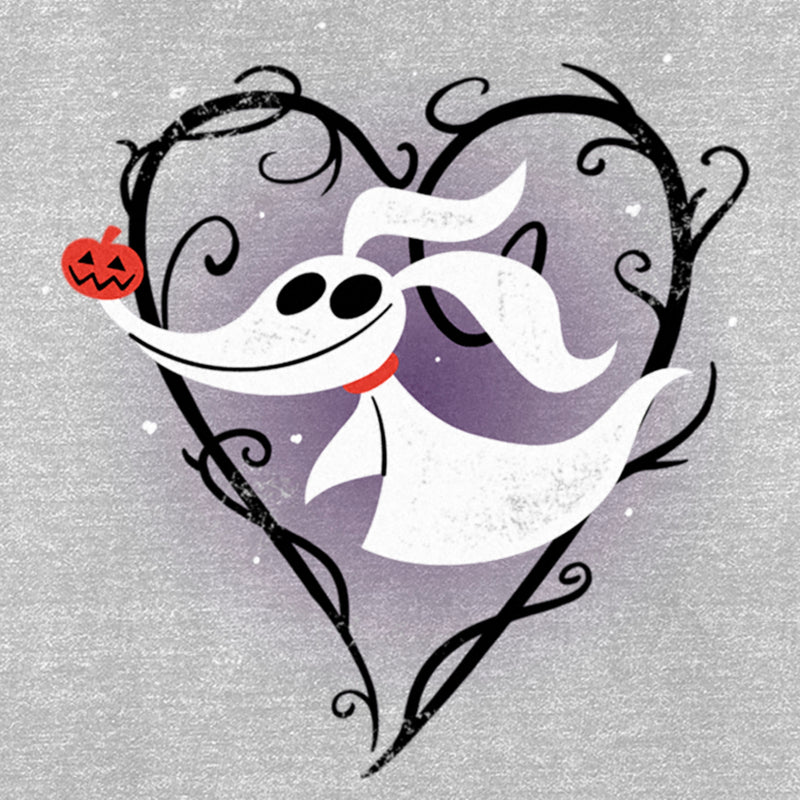 Women's The Nightmare Before Christmas Distressed Heart Zero T-Shirt