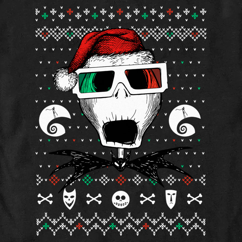 Men's The Nightmare Before Christmas Ugly Christmas Jack Portrait T-Shirt