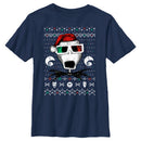 Boy's The Nightmare Before Christmas Ugly Christmas Jack Portrait T-Shirt