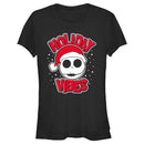 Junior's The Nightmare Before Christmas Holiday Vibes Jack Skellington T-Shirt