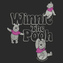 Junior's Winnie the Pooh Distressed Bear Poses Sweatshirt