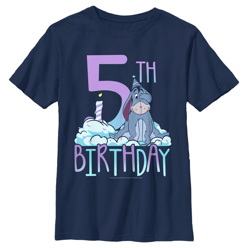 Boy's Winnie the Pooh Eeyore 5th Birthday T-Shirt