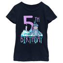 Girl's Winnie the Pooh Eeyore 5th Birthday T-Shirt