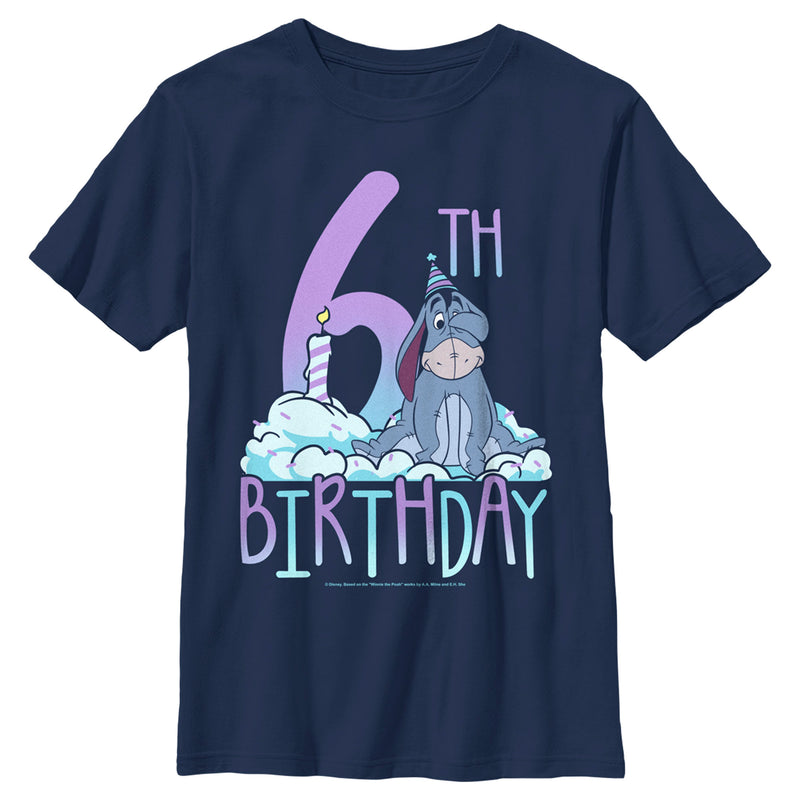 Boy's Winnie the Pooh Eeyore 6th Birthday T-Shirt