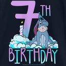 Girl's Winnie the Pooh Eeyore 7th Birthday T-Shirt