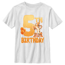 Boy's Winnie the Pooh Tigger 5th Birthday T-Shirt