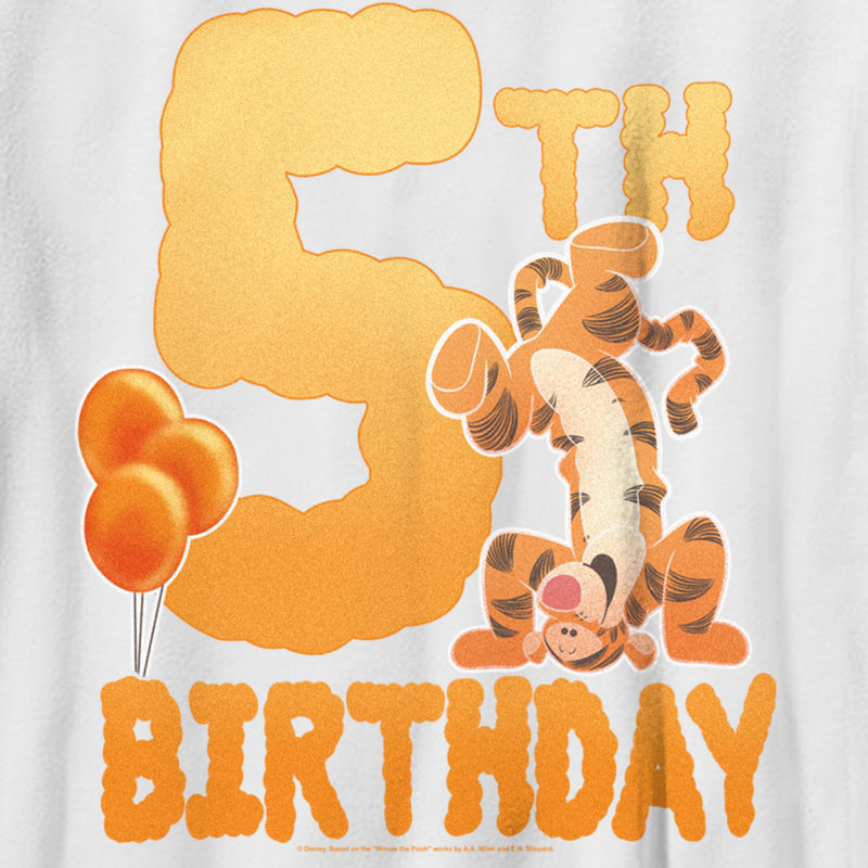 Boy's Winnie the Pooh Tigger 5th Birthday T-Shirt