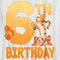 Boy's Winnie the Pooh Tigger 6th Birthday T-Shirt