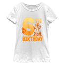 Girl's Winnie the Pooh Tigger 6th Birthday T-Shirt