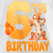 Girl's Winnie the Pooh Tigger 6th Birthday T-Shirt