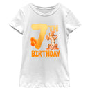 Girl's Winnie the Pooh Tigger 7th Birthday T-Shirt