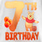 Girl's Winnie the Pooh 7th Birthday Pooh Bear T-Shirt