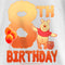 Girl's Winnie the Pooh 8th Birthday Pooh Bear T-Shirt