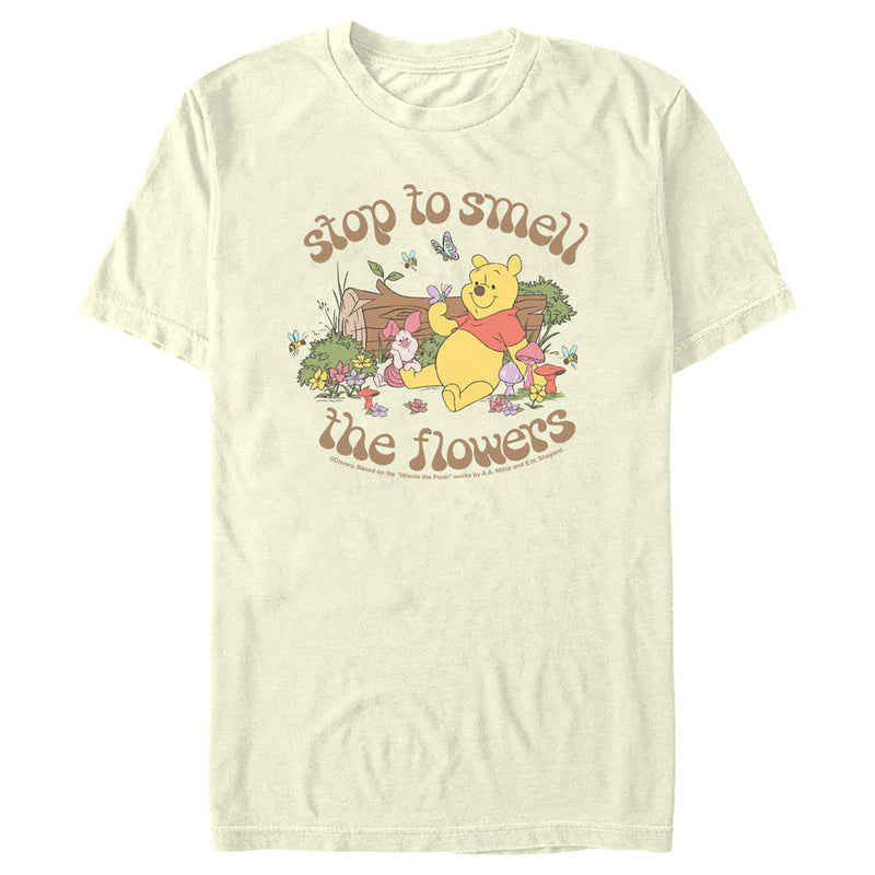 Men's Winnie the Pooh Stop to Smell the Flowers T-Shirt