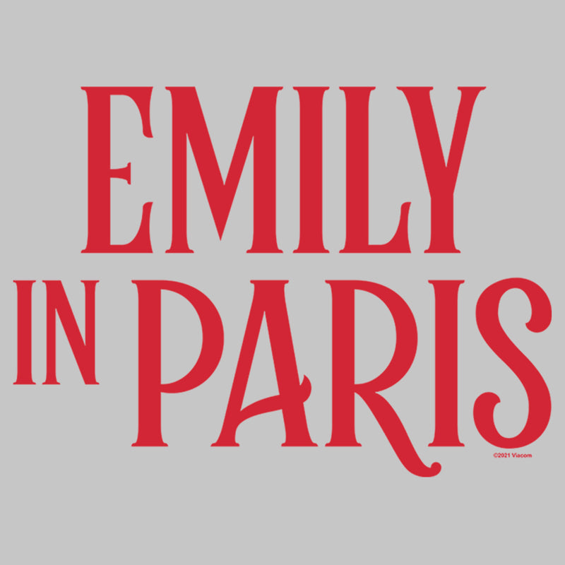 Junior's Emily in Paris Red Logo T-Shirt