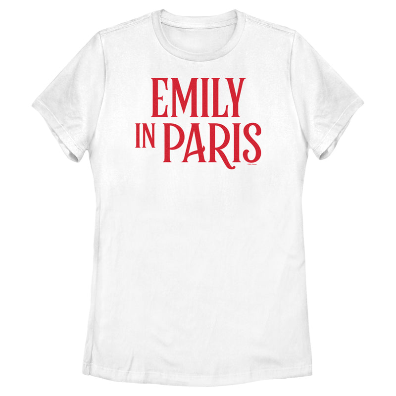 Women's Emily in Paris Red Logo T-Shirt