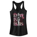 Junior's Emily in Paris La Plouc Flowers Photo Racerback Tank Top