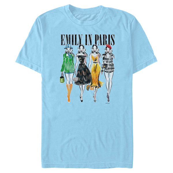 Men's Emily in Paris Fashion Sketches T-Shirt – Fifth Sun