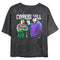 Junior's Cypress Hill Neon Band Portrait Logo T-Shirt