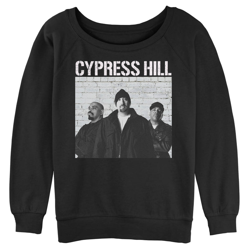 Junior's Cypress Hill Black and White Photo Sweatshirt