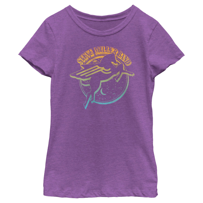 Girl's Steve Miller Band Ombre Pegasus Logo T-Shirt