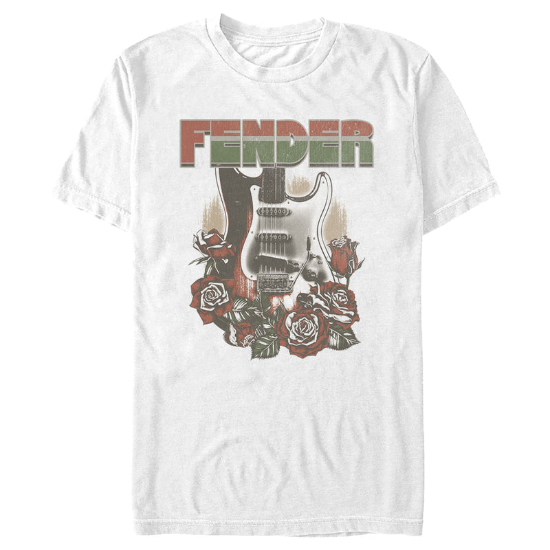 Men's Fender Roses Guitar Logo T-Shirt