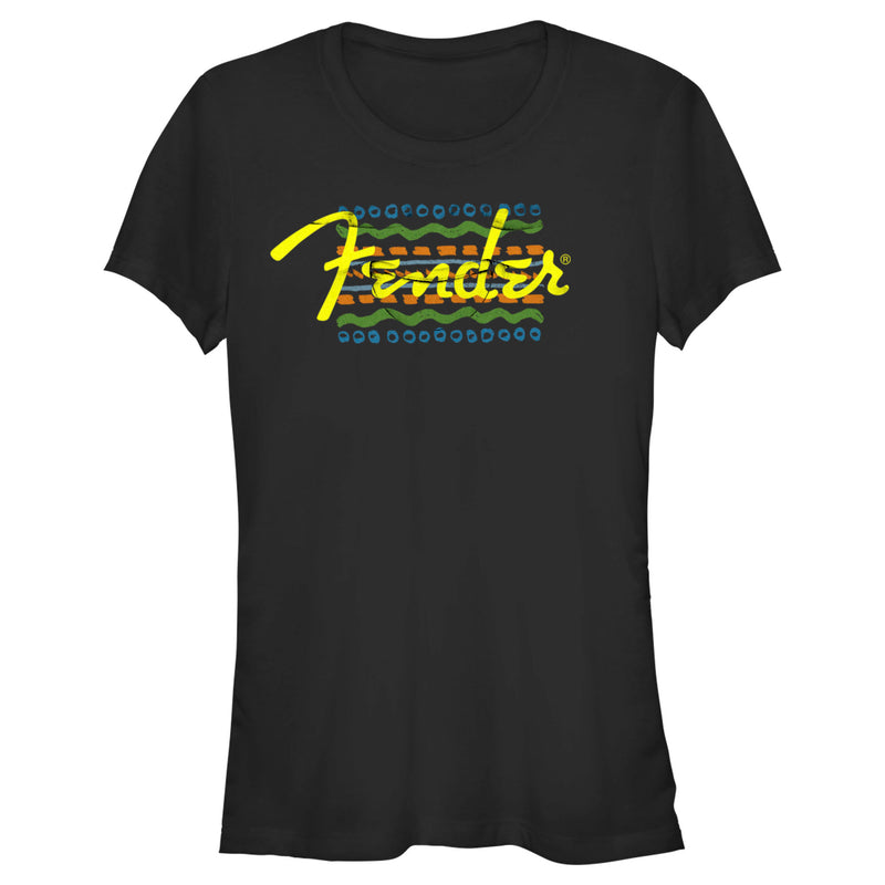 Junior's Fender Colorful Logo T-Shirt