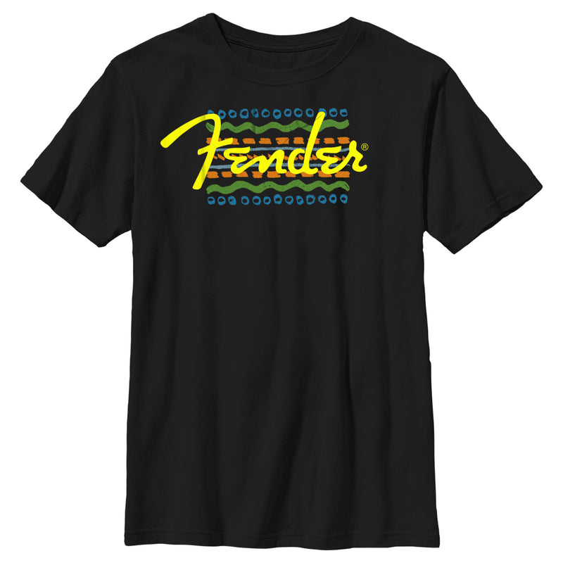 Boy's Fender Colorful Logo T-Shirt