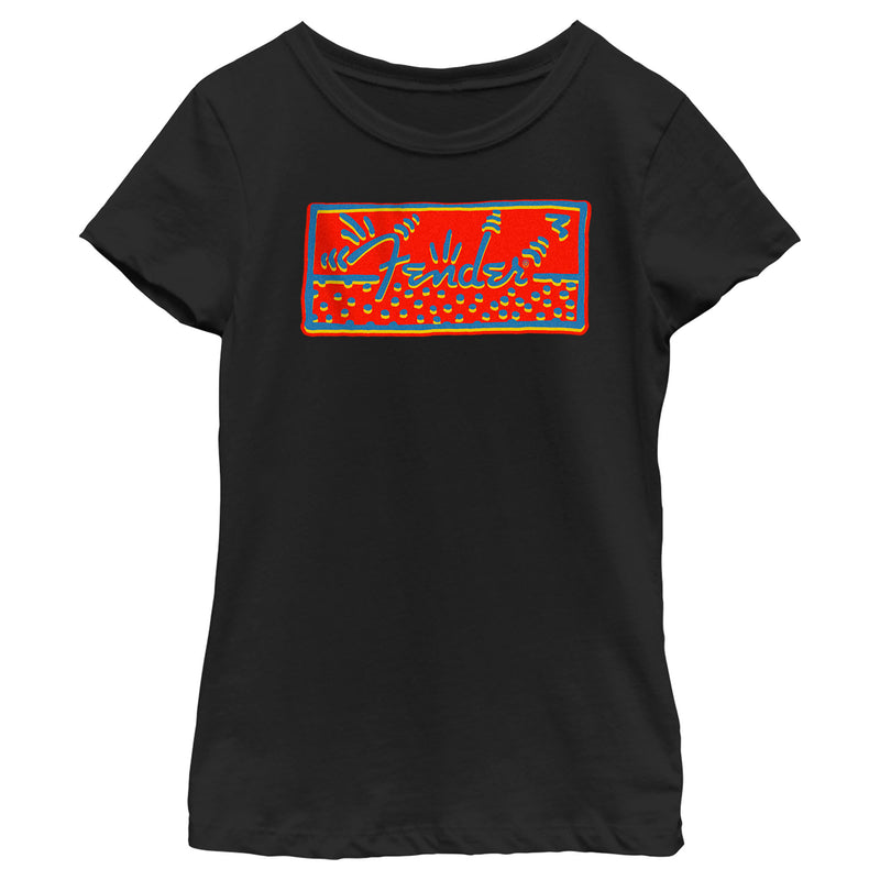 Girl's Fender Abstract Logo T-Shirt