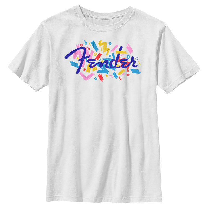 Boy's Fender Retro Confetti Logo T-Shirt