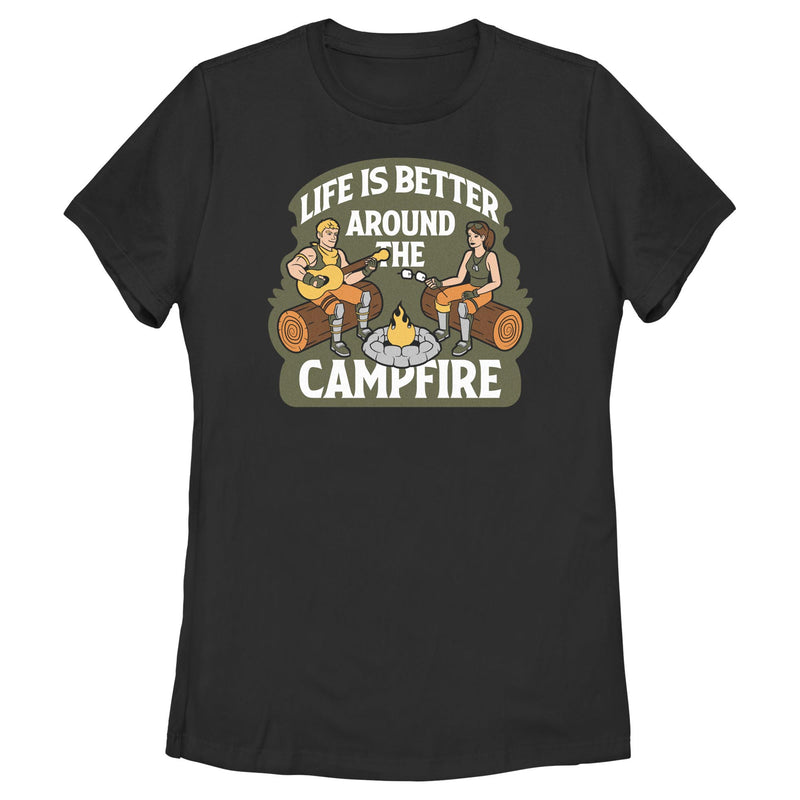 Women's Fortnite Life Is Better Around the Campfire T-Shirt