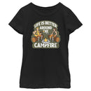 Girl's Fortnite Life Is Better Around the Campfire T-Shirt