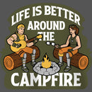 Girl's Fortnite Life Is Better Around the Campfire T-Shirt