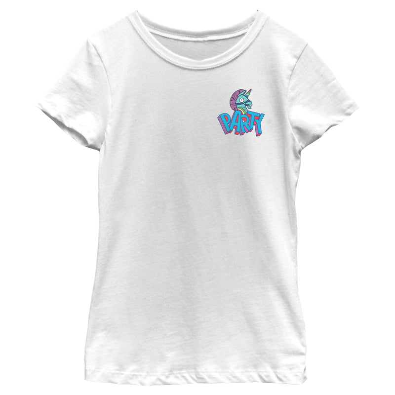 Girl's Fortnite Rainbow Smash Party T-Shirt