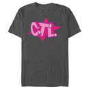 Men's Fortnite Cuddle Team Leader Pink Logo T-Shirt