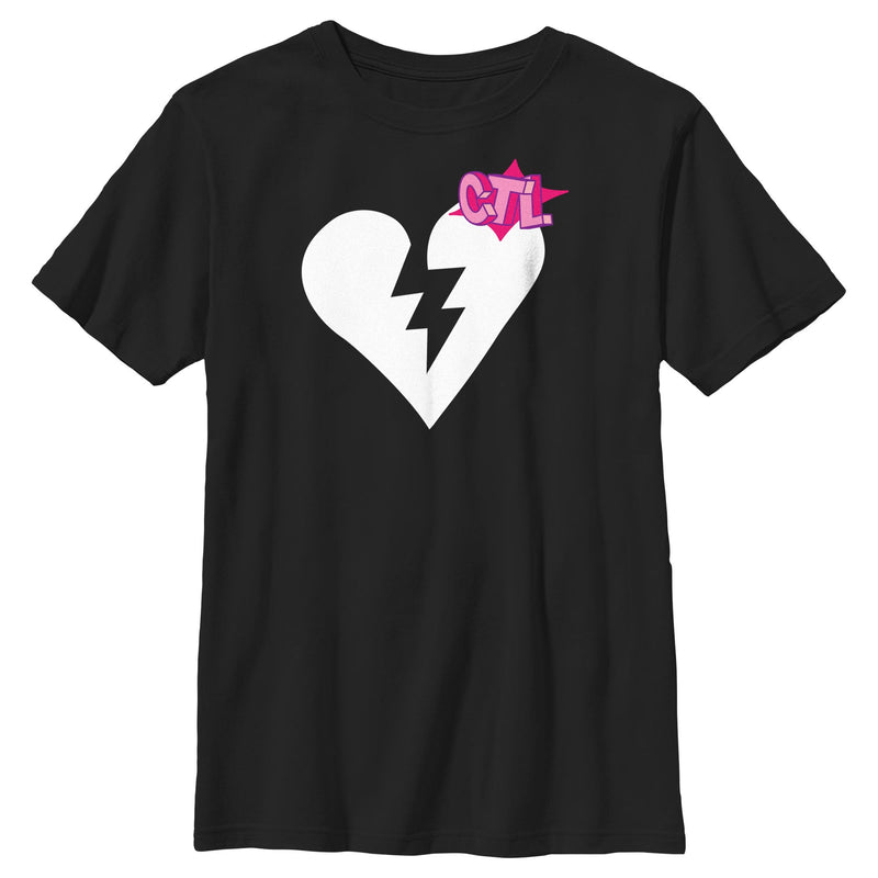 Boy's Fortnite Cuddle Team Leader Broken Heart T-Shirt