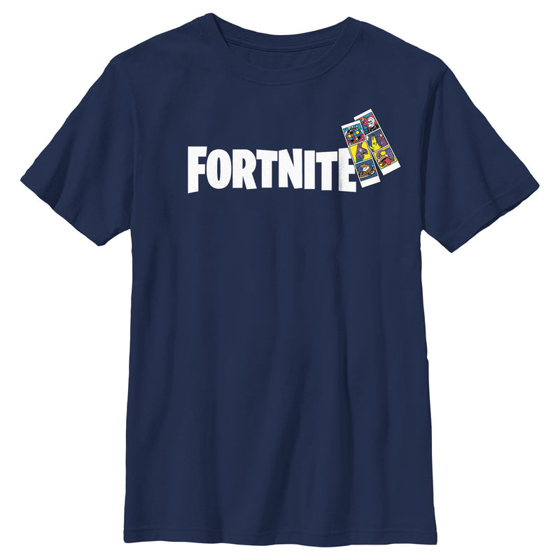 Boy's Fortnite Classic Logo Photo Strip T-Shirt