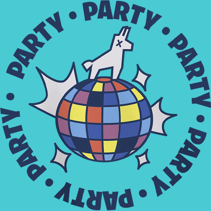 Girl's Fortnite Supply Llama Disco Party T-Shirt