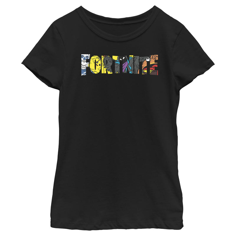 Girl's Fortnite Logo Character Fill T-Shirt