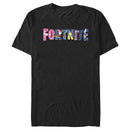 Men's Fortnite Classic Logo Character Fill T-Shirt