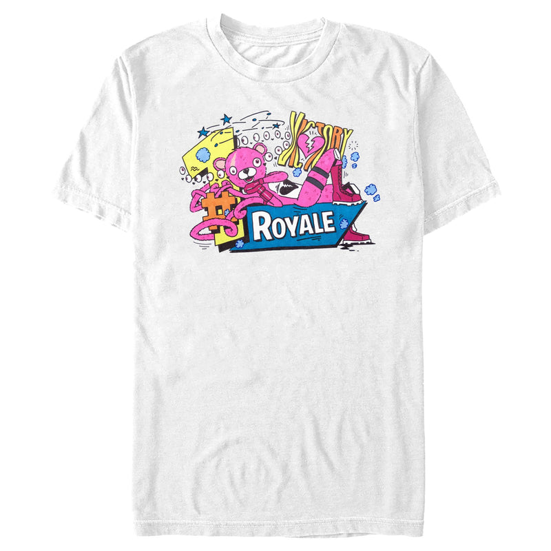 Men's Fortnite Cuddle Team Leader Doodles T-Shirt