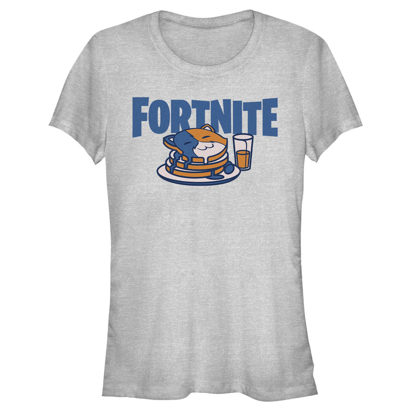 Junior's Fortnite Meowscles Pancakes T-Shirt