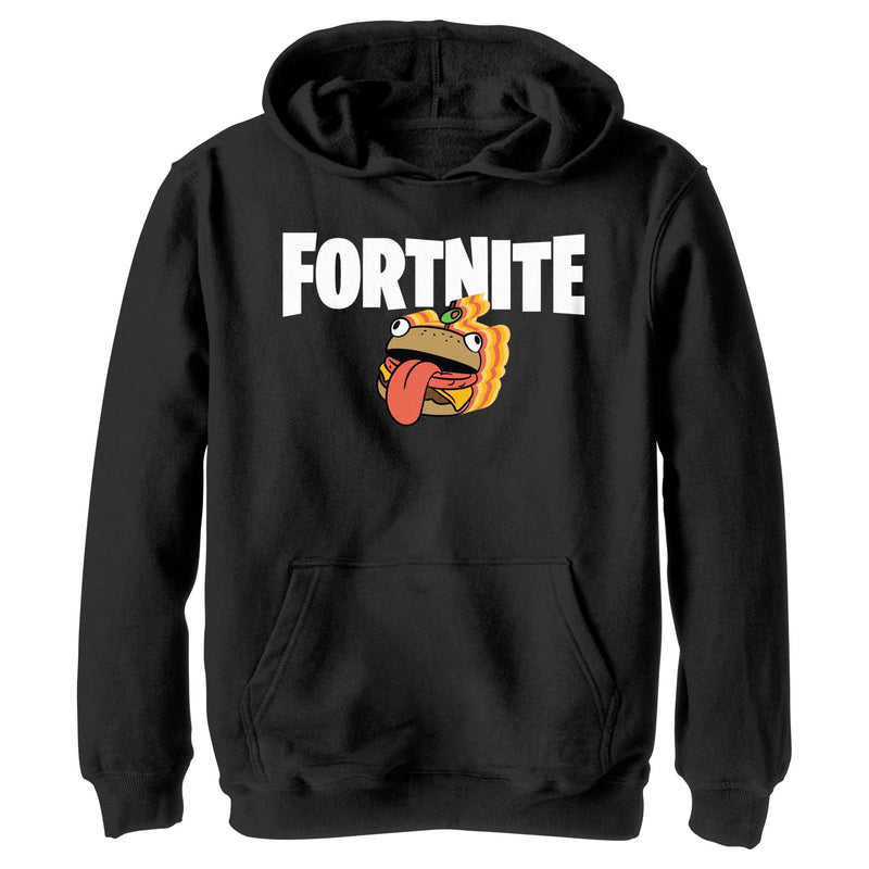 Boy's Fortnite Durr Burger Logo Pull Over Hoodie